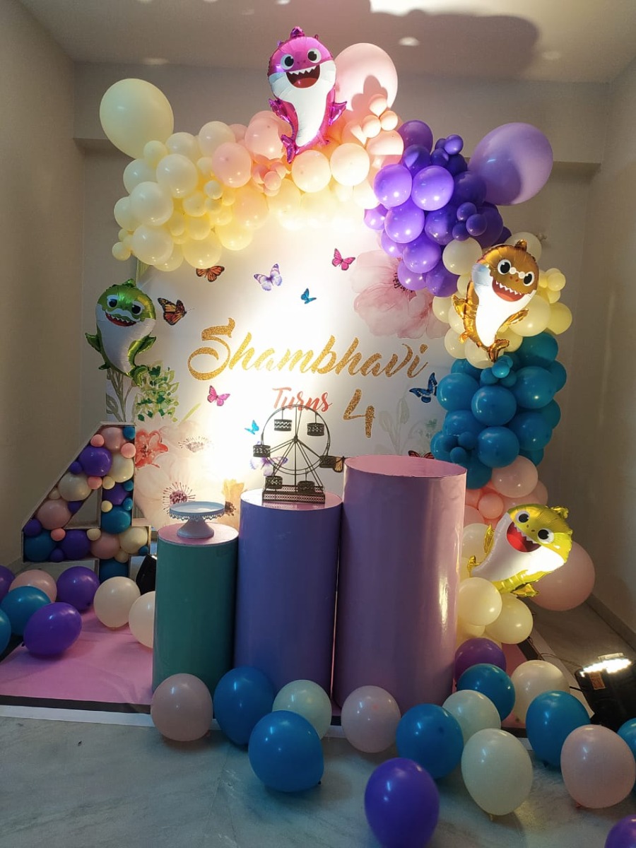 Baby shark theme Birthday decor