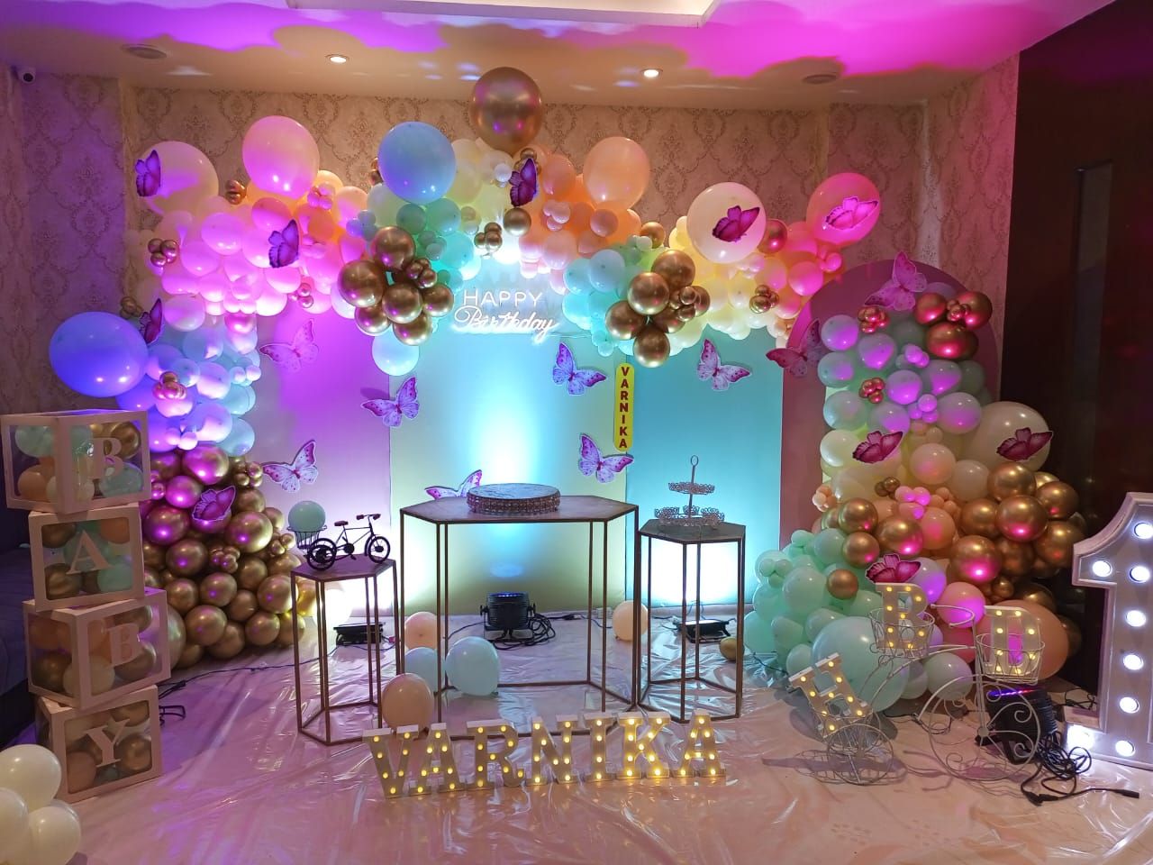 Speechless Butterfly Theme Decoration