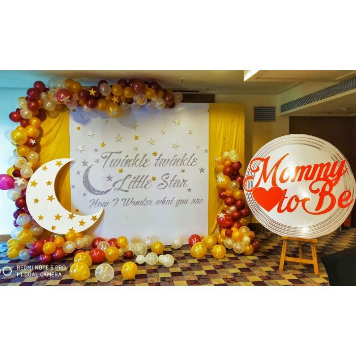 Baby Shower Backdrop Cresent