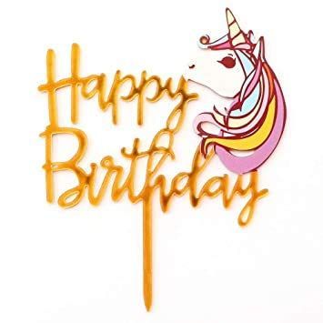 Unicorn Cake topper for party
