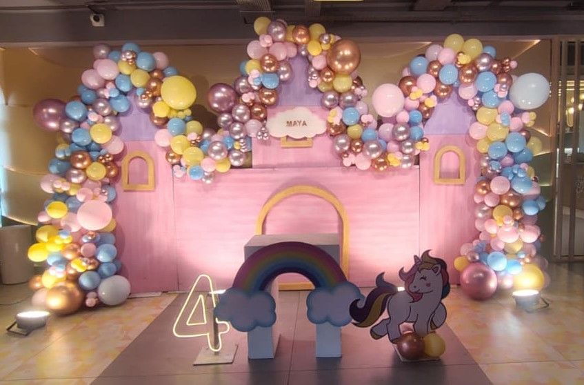 Magical Castle Unicorn Theme Decoration