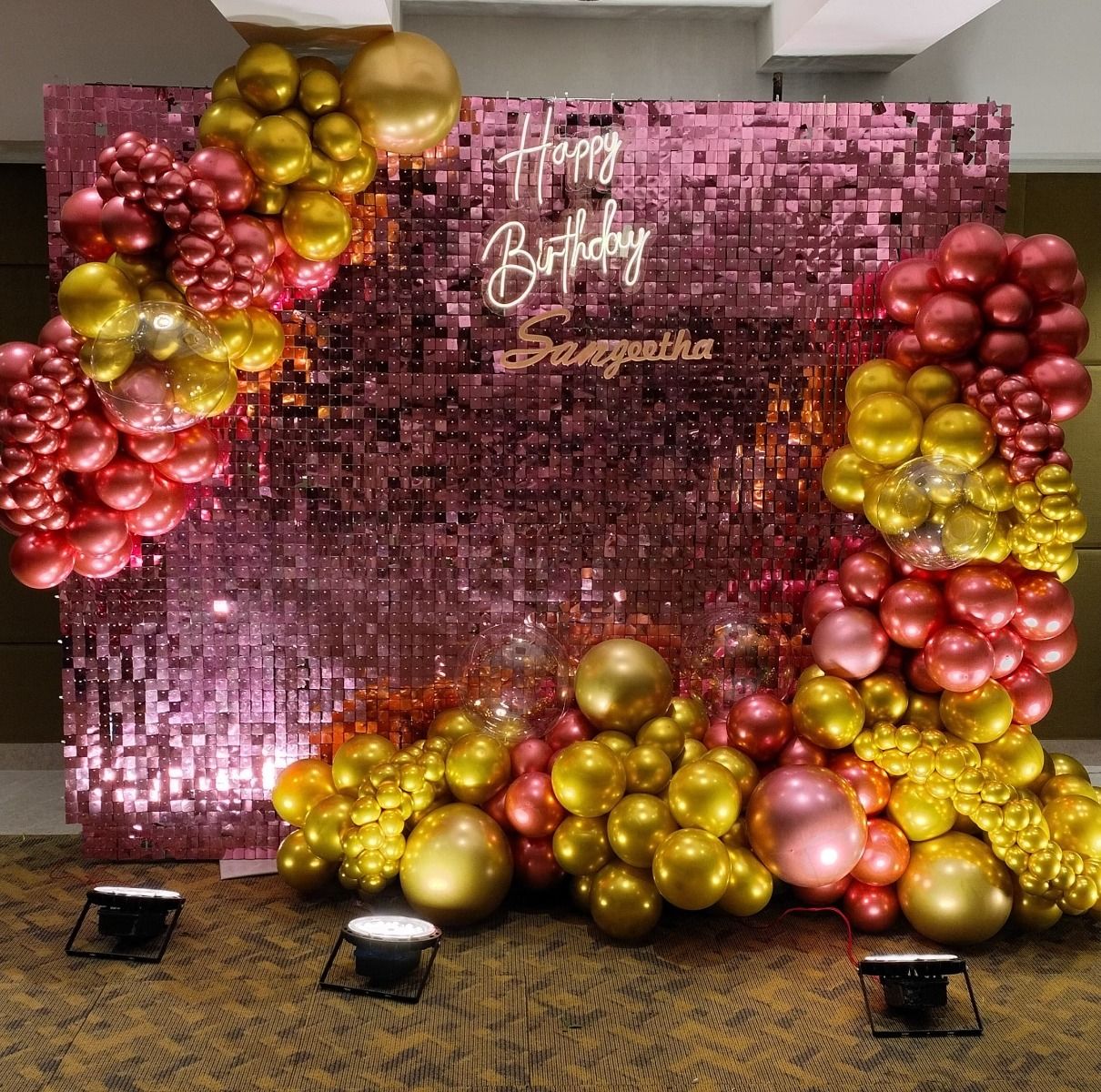 Sparkling Rosé Soiree Setup