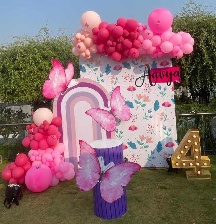 birthday party balloon decoration
