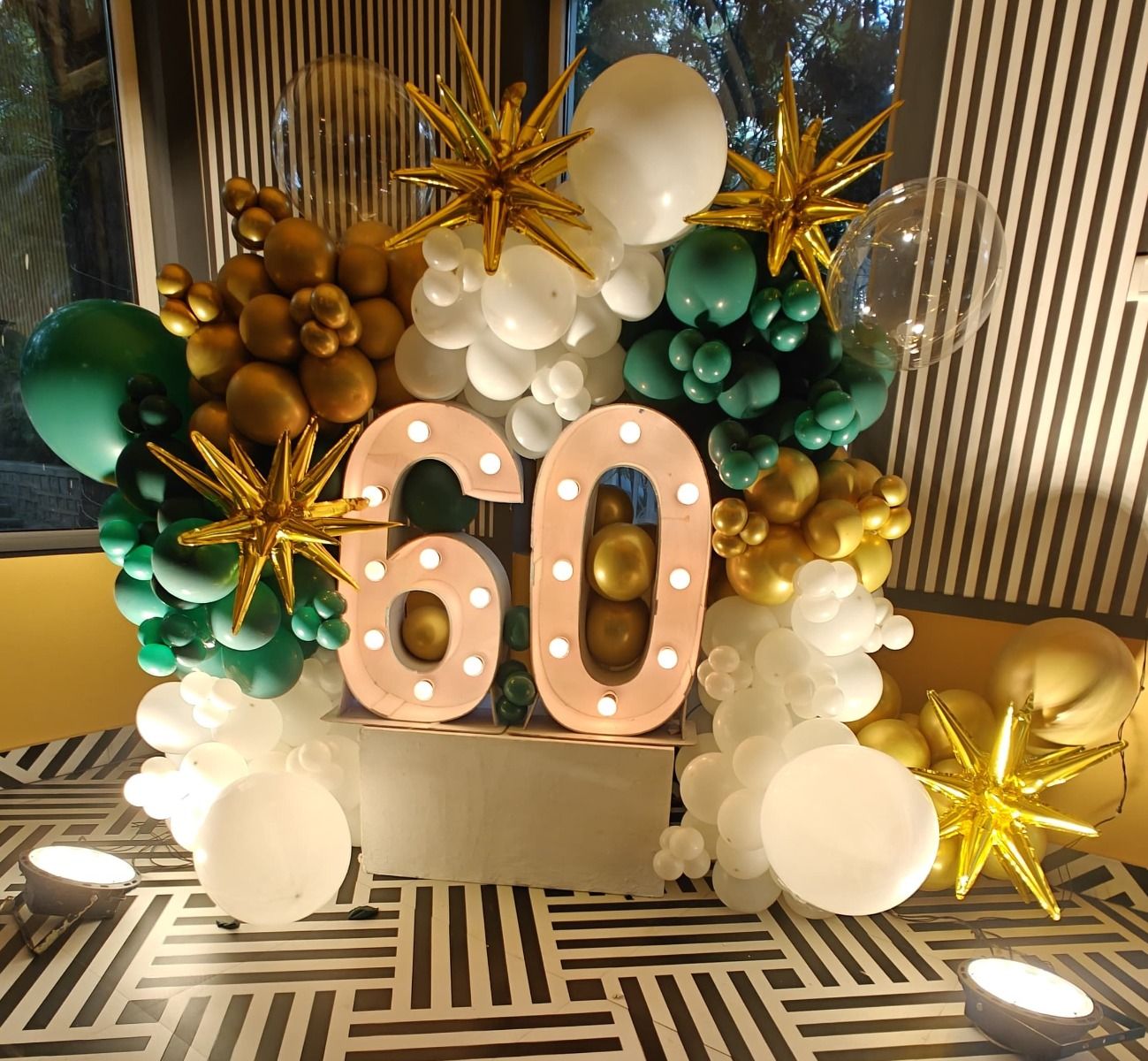 Sophisticated Sixty Soiree Decoration