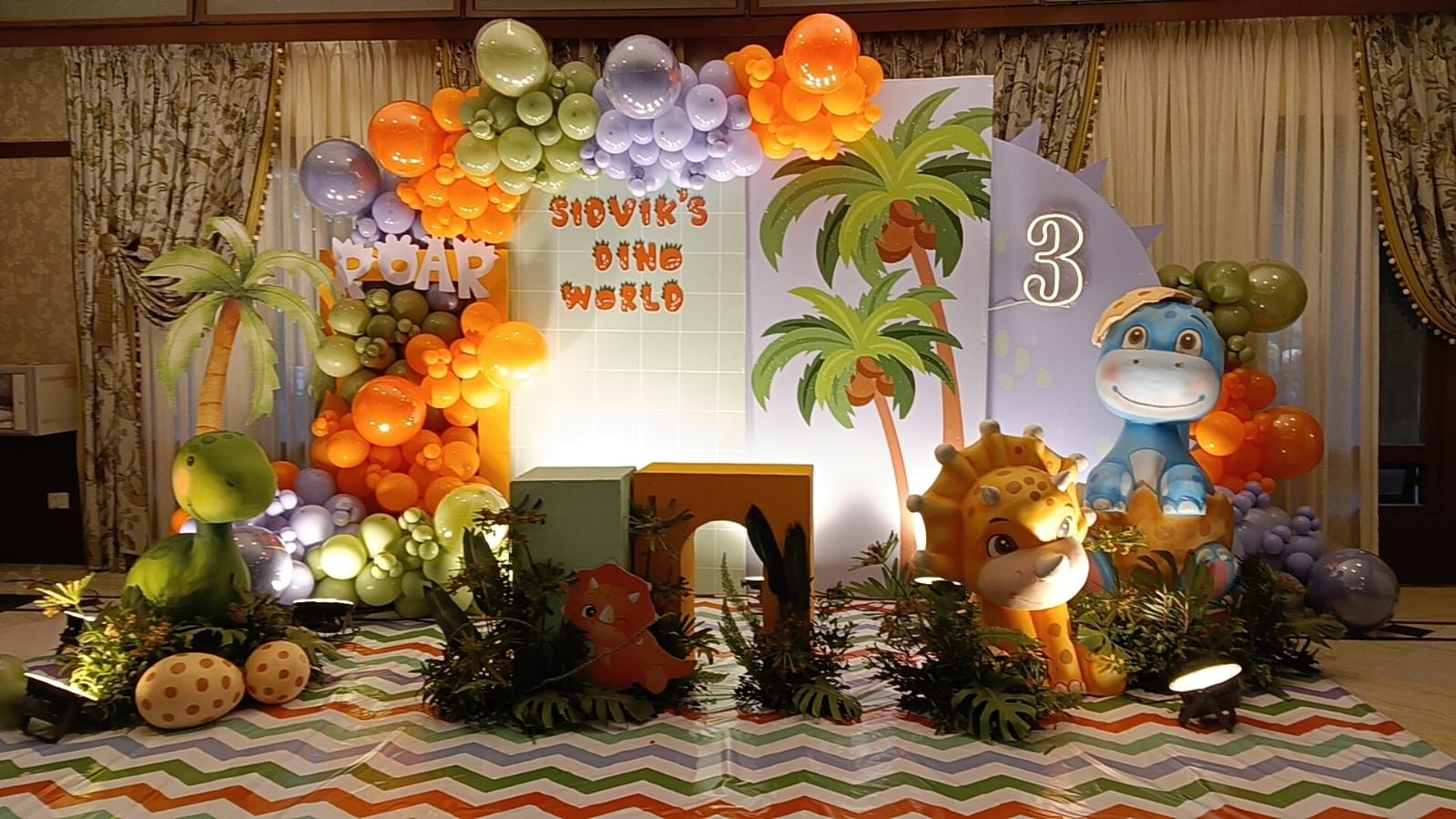 Roar into Three Dino Birthday Bash