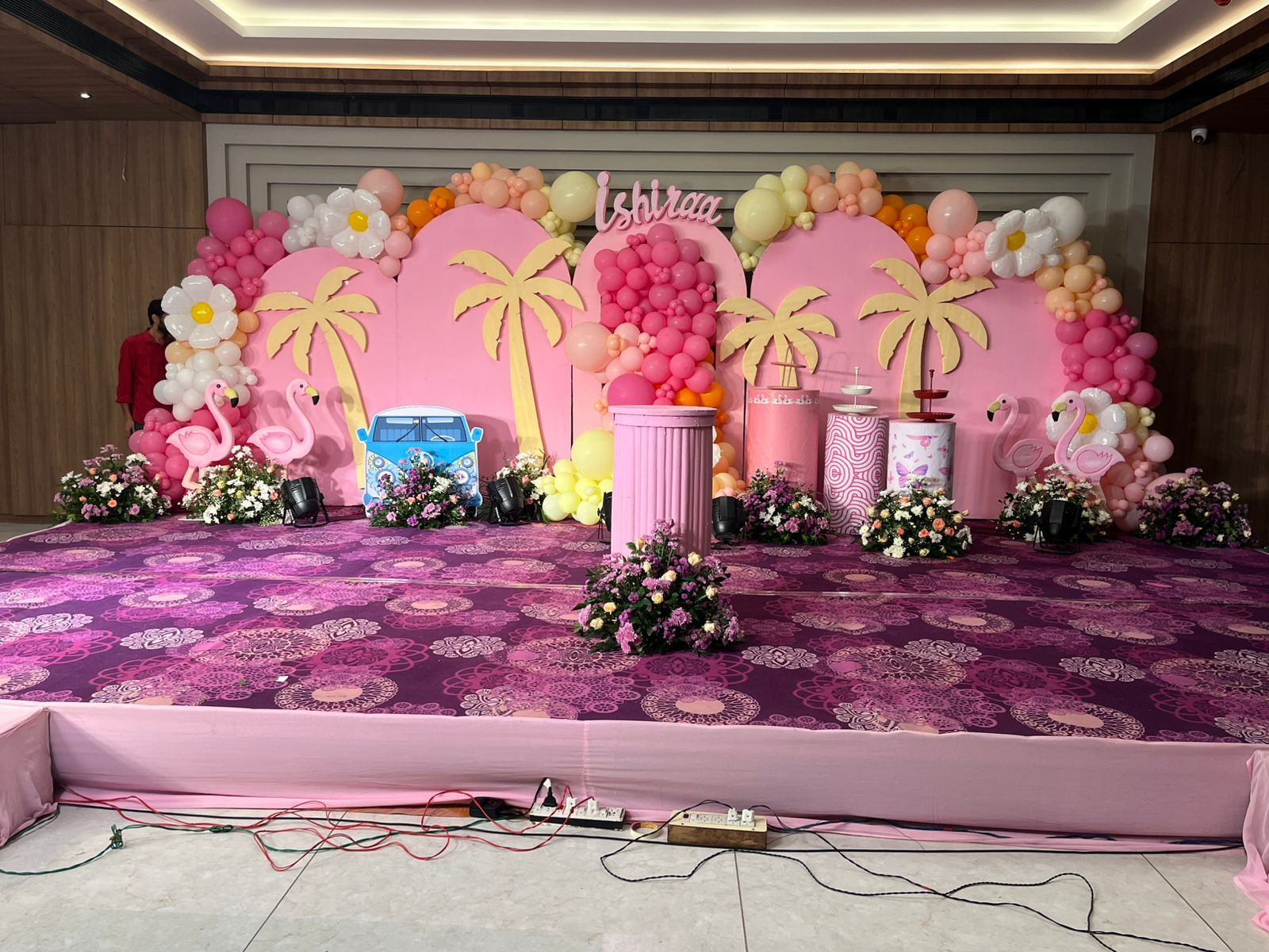 Flamingo Theme Birthday Decoration