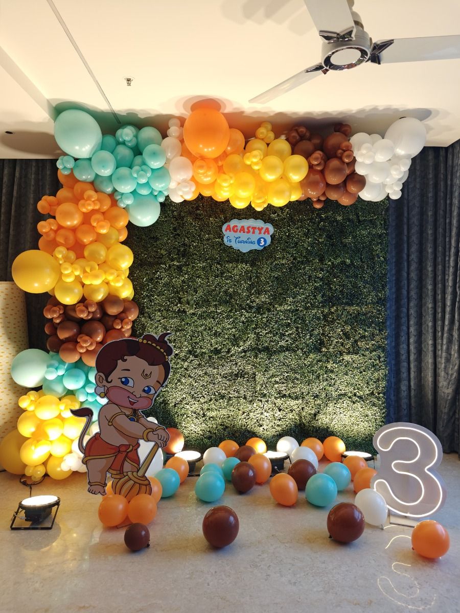 Little Hanuman Birthday Theme Decoration