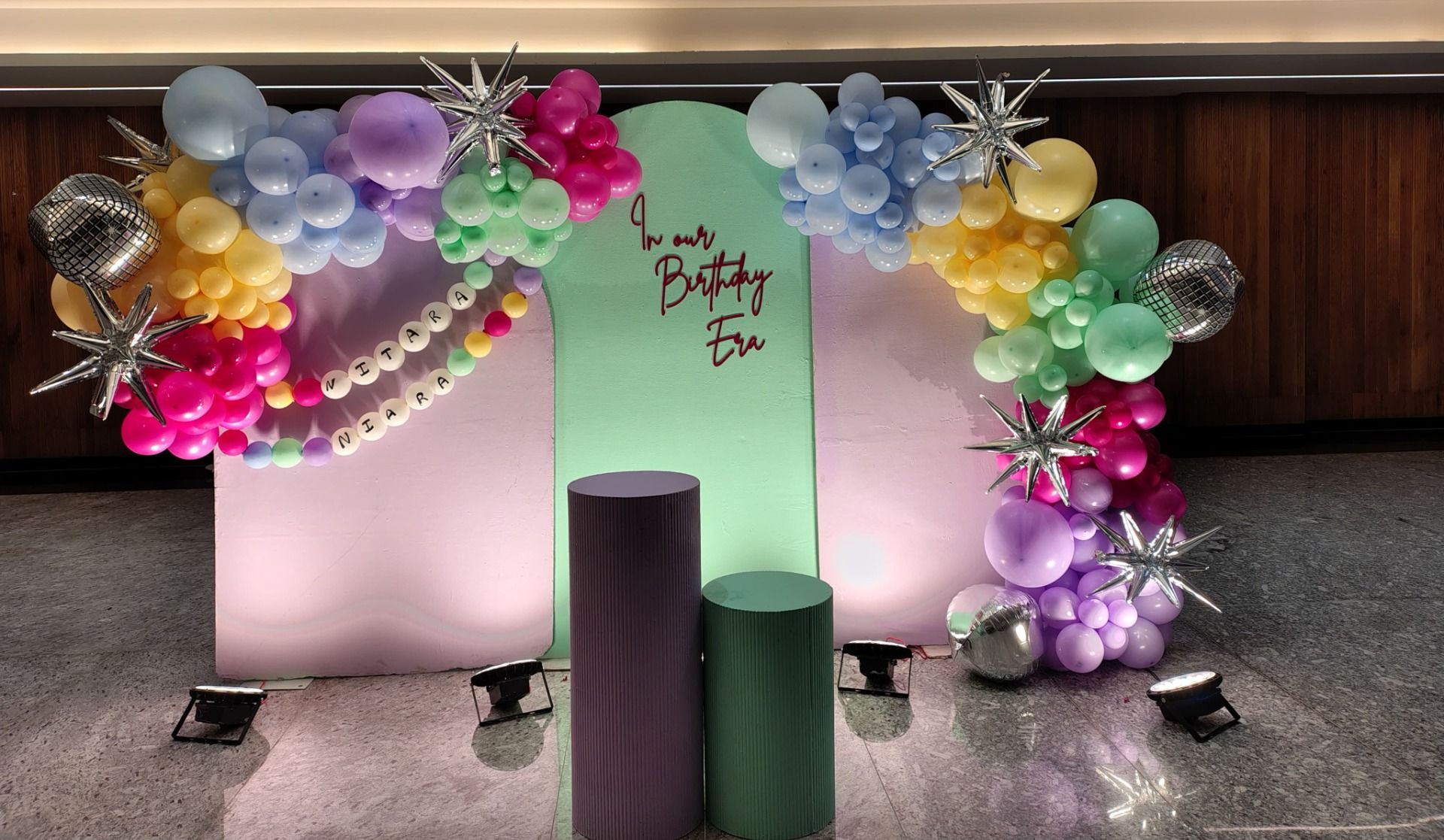 Colorful Bliss with Disco Glam Setup