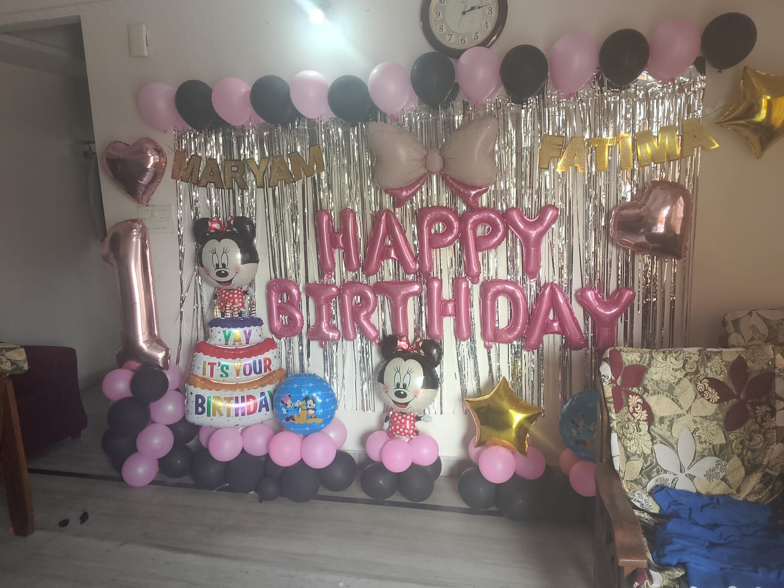 Minnie Mouse-themed Birthday Setup