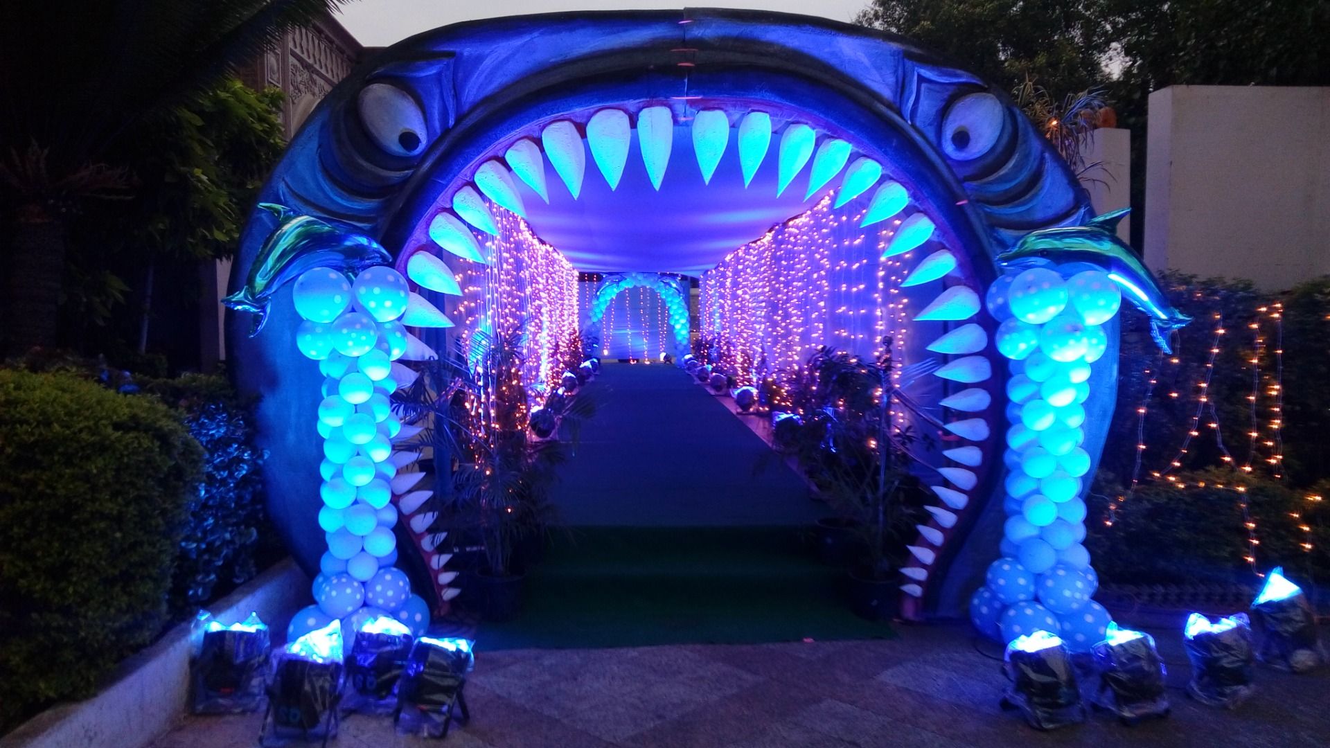 Aqua water fall theme 3D  Decor