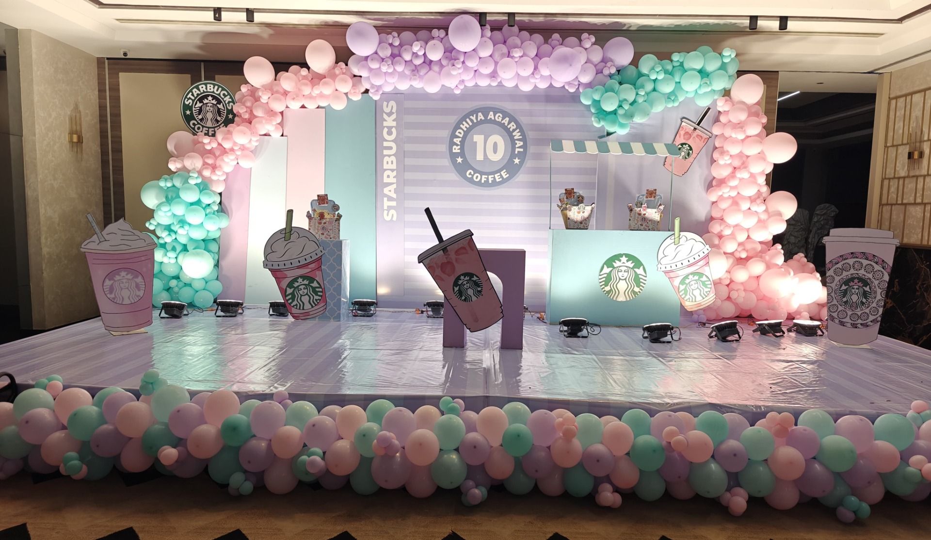 Brew-tiful Latte Love Birthday Setup