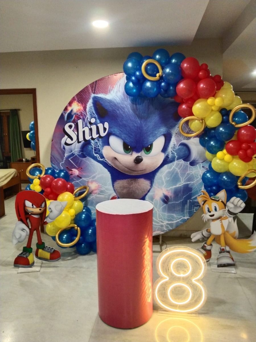 Sonic Hedgehog Theme Decoration