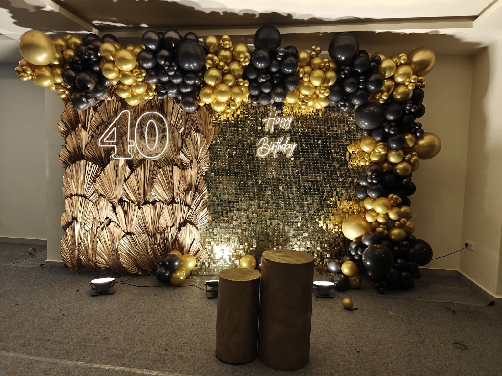 Golden Opulence Birthday Decoration
