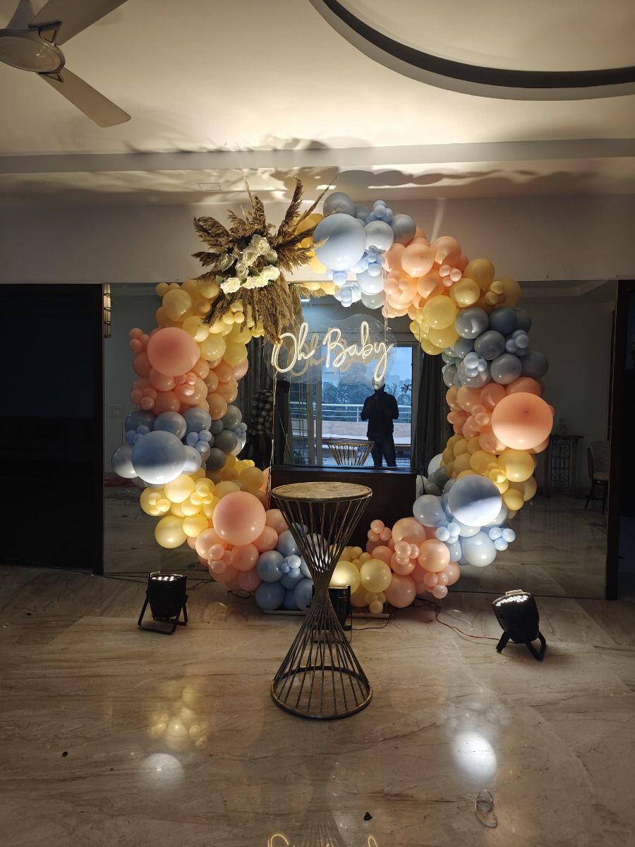 Stunning Balloon Hoop Baby Shower Decoration