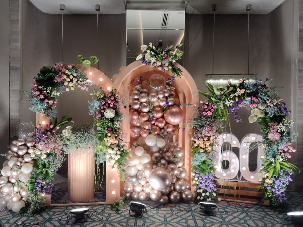 Elegant Floral 60th Celebration