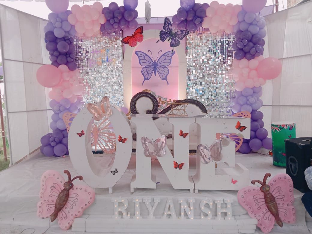Fabulous Butterfly Theme Birthday Decoration