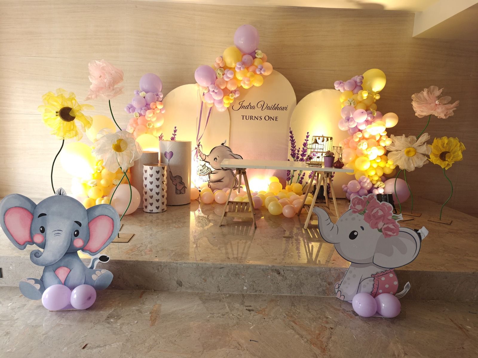 Tiny Tuskers’ First Adventure Birthday Decoration