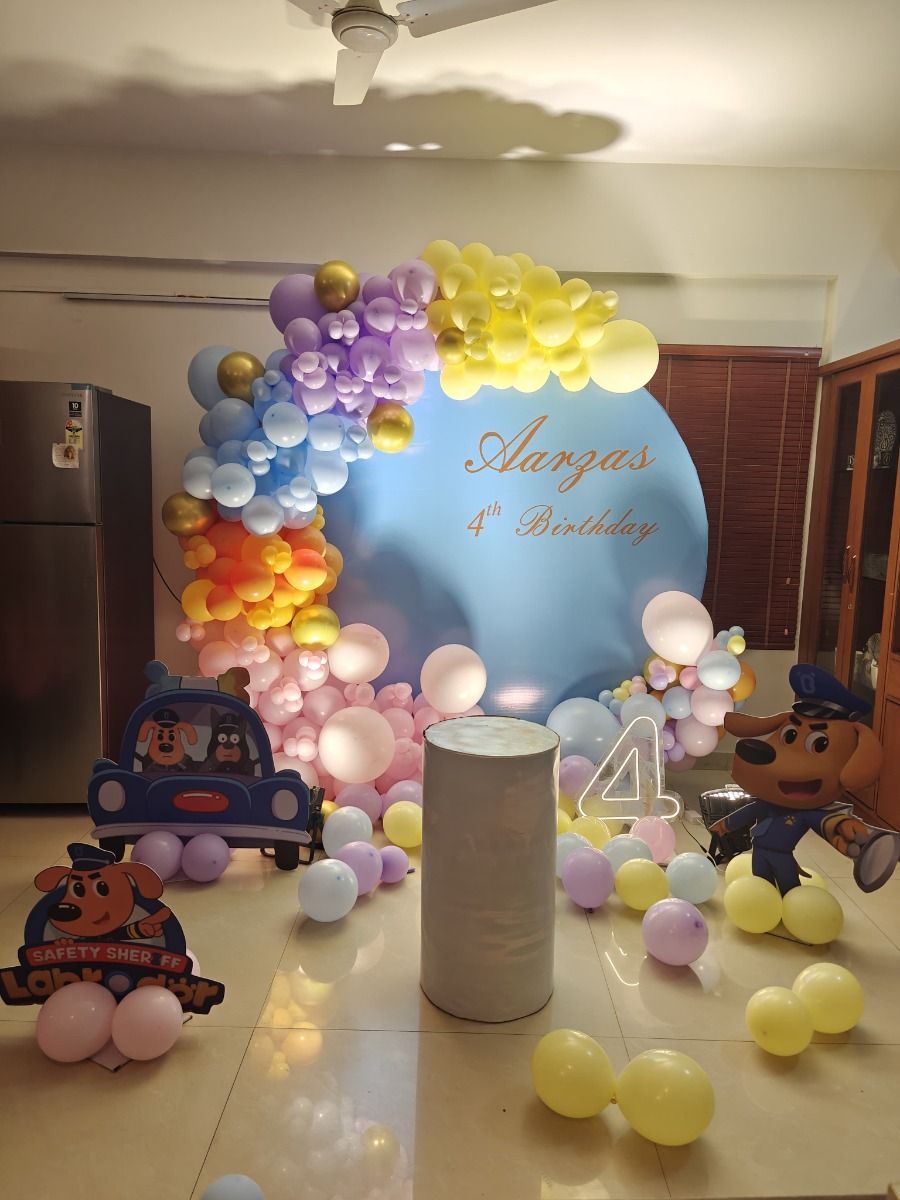 Colorful Paw Patrol Birthday Decoration