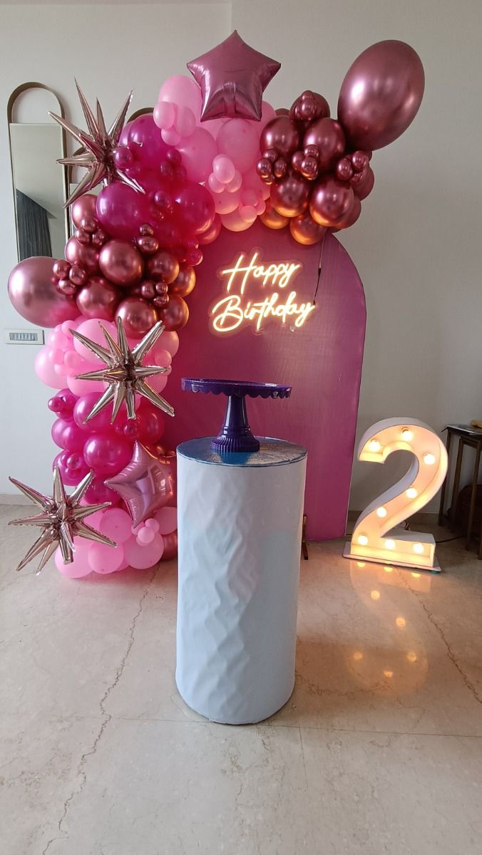 Stellar Pink Soiree Birthday Decoration