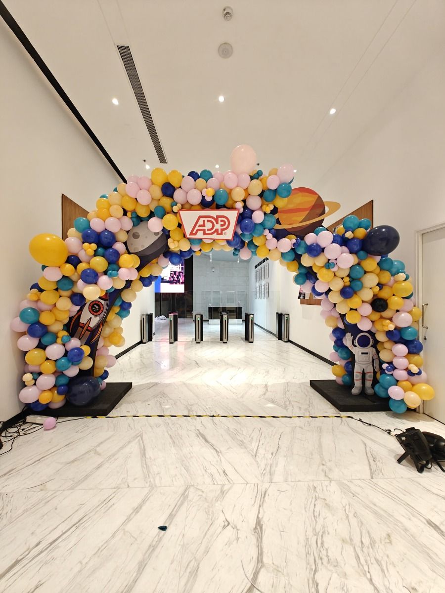 Galactic Gathering Balloon arch Decor 