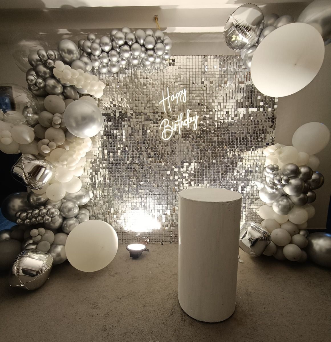 Modern Monochrome Balloon Display