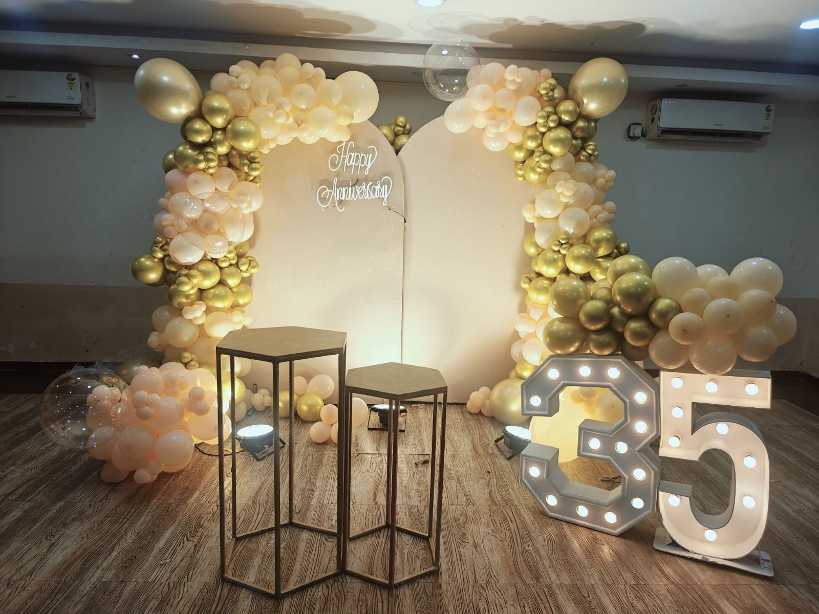 Illuminated 35th Anniversary Setup