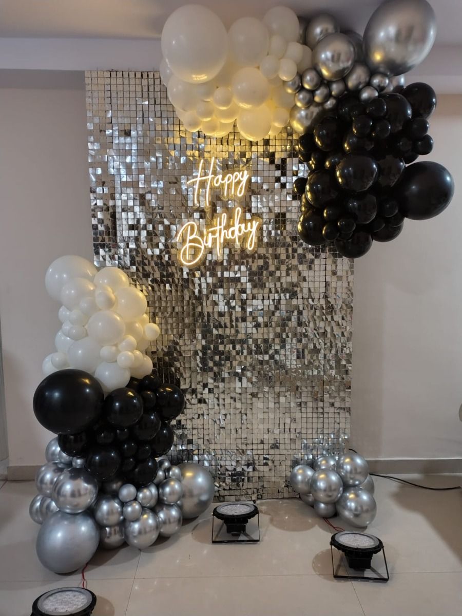 Glamorous Balloon Birthday Backdrop