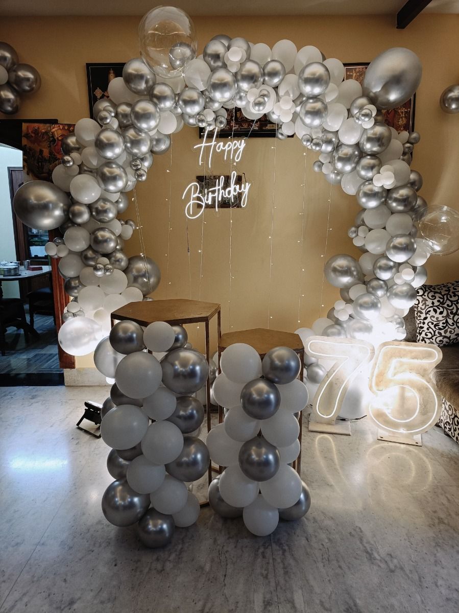 75th Milestone Celebration Setup