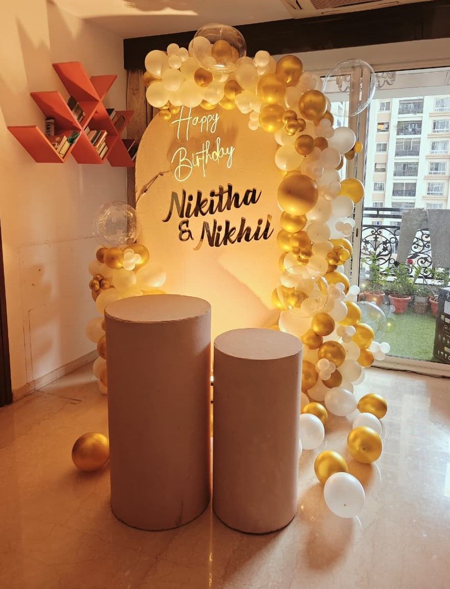 Fascinating Birthday Backdrop Setup