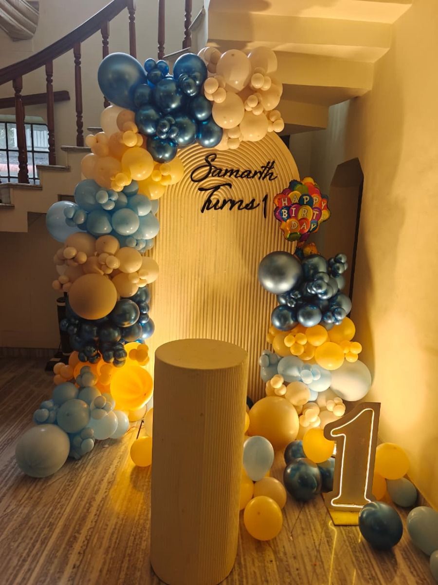 Masculine First Birthday Decoration