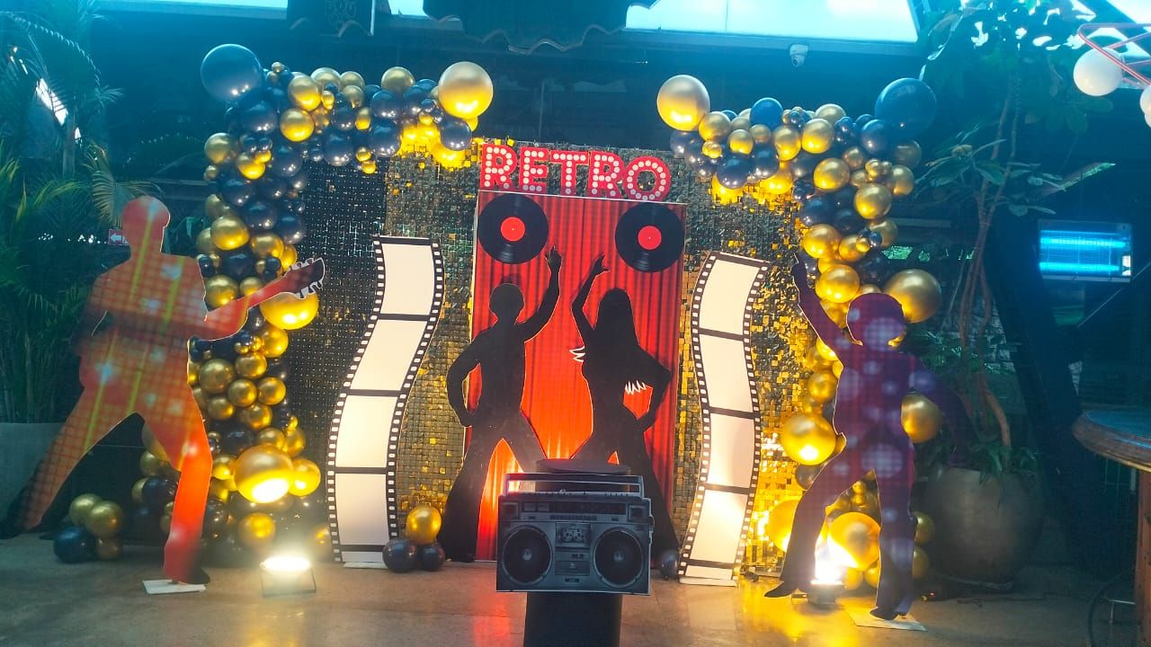 Disco Themed Birthday Setup