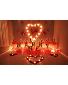 Unique marriage proposal decor