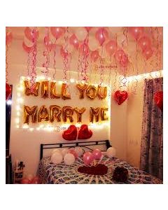 Romantic marriage proposal decorations