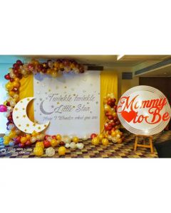 Baby Shower Backdrop Cresent