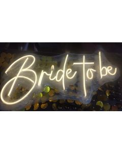 bride to be neon light 