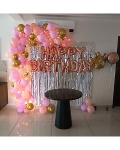 homemade simple balloon decoration for birthday

