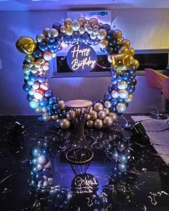 balloon decoration for birthday at home
