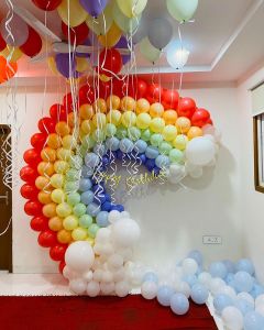 rainbow theme decoration