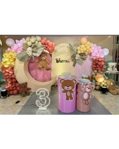 teddy bear theme birthday decoration