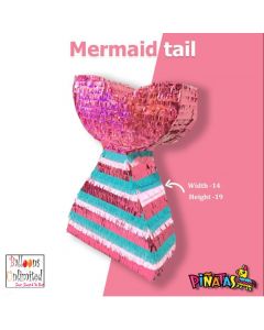 Birthday mermaid tail piñata party