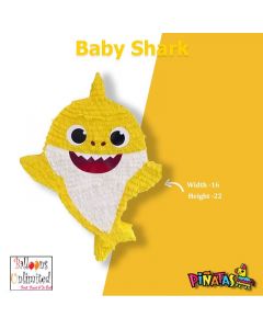 Birthday Baby Shark piñata party