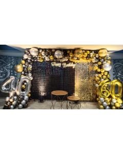 Stunning Glitter Backdrop Birthday Decoration