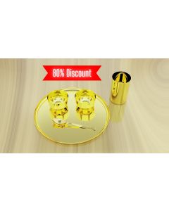 Thali set Gold PVD Coated set of 5pcs