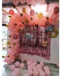 simple balloon bride to be decoration
