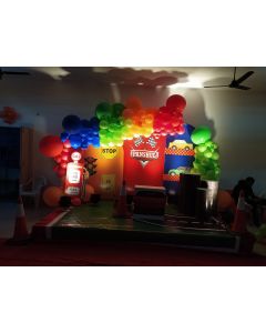 Traffic theme birthday party decoration