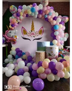 unicorn theme birthday decoration