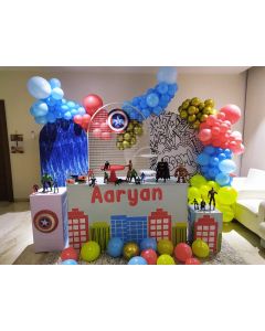 Super hero theme party decoration