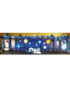 space theme birthday party decoration