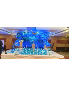 dolphin theme birthday party decoration