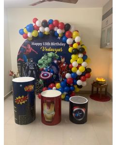 birthday stage balloon decoration
